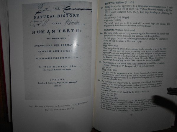 BRITISH ANATOMY 1525 - 1800 a Bibliography