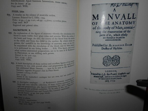 BRITISH ANATOMY 1525 - 1800 a Bibliography