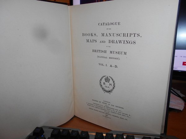 BRITISH MUSEUM. Catalogue of the Books, Manuscripts, Maps and Drawings …
