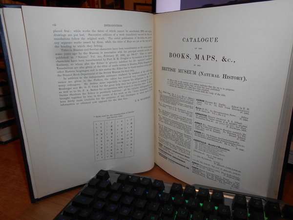 BRITISH MUSEUM. Catalogue of the Books, Manuscripts, Maps and Drawings …
