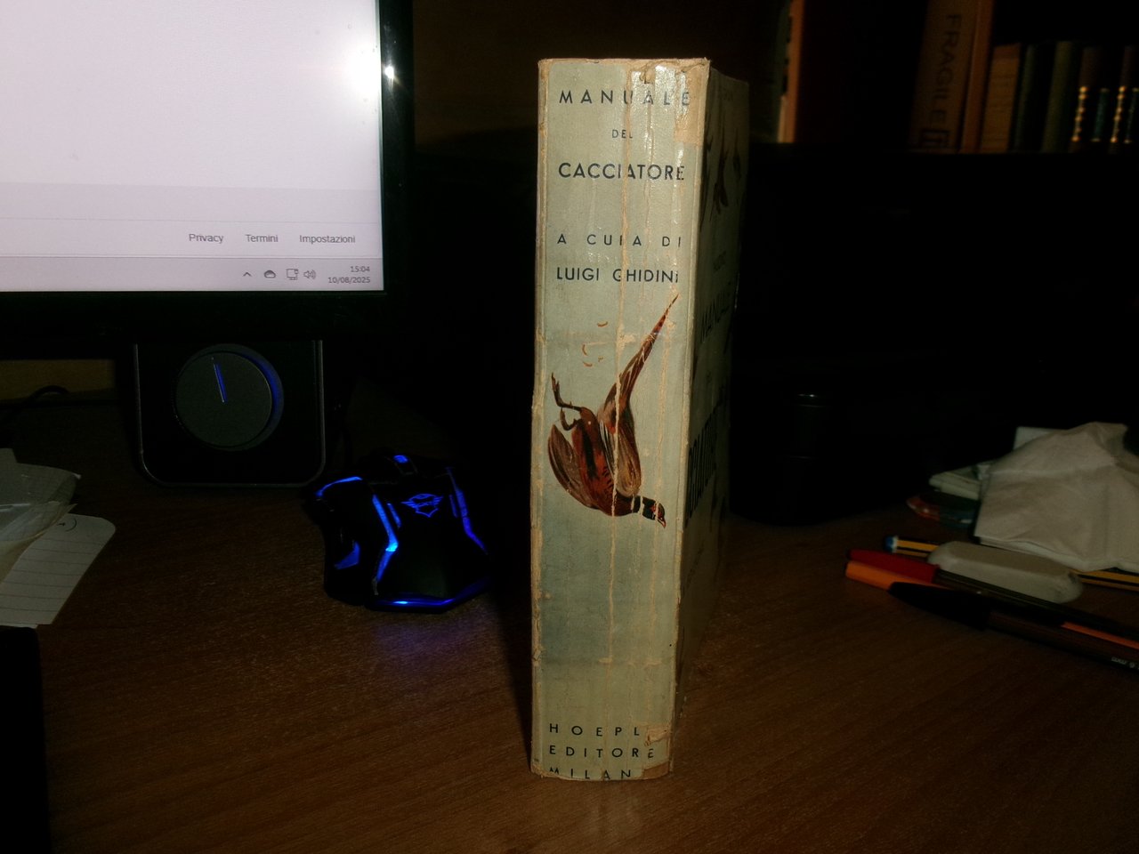 (Caccia) LUIGI GHIDINI. Nuovo Manuale del Cacciatore X edizione 1942