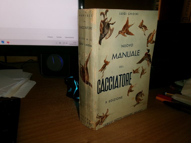(Caccia) LUIGI GHIDINI. Nuovo Manuale del Cacciatore X edizione 1942