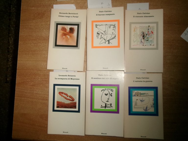 CALVINO - SCIASCIA - BERTOLUCCI - 11 volumi Einaudi, 1977/1982