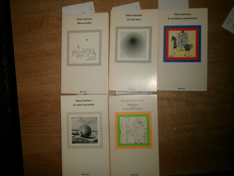 CALVINO - SCIASCIA - BERTOLUCCI - 11 volumi Einaudi, 1977/1982