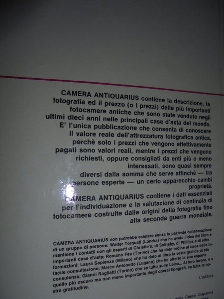CAMERA Antiquarius. Come si compera a Londra. L' antiquariato Leica. …