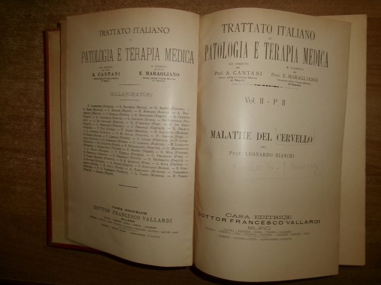 CANTANI - MARAGLIANO. PATOLOGIA E TERAPIA MEDICA... 5 Volumi s.d. …