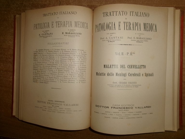 CANTANI - MARAGLIANO. PATOLOGIA E TERAPIA MEDICA... 5 Volumi s.d. …