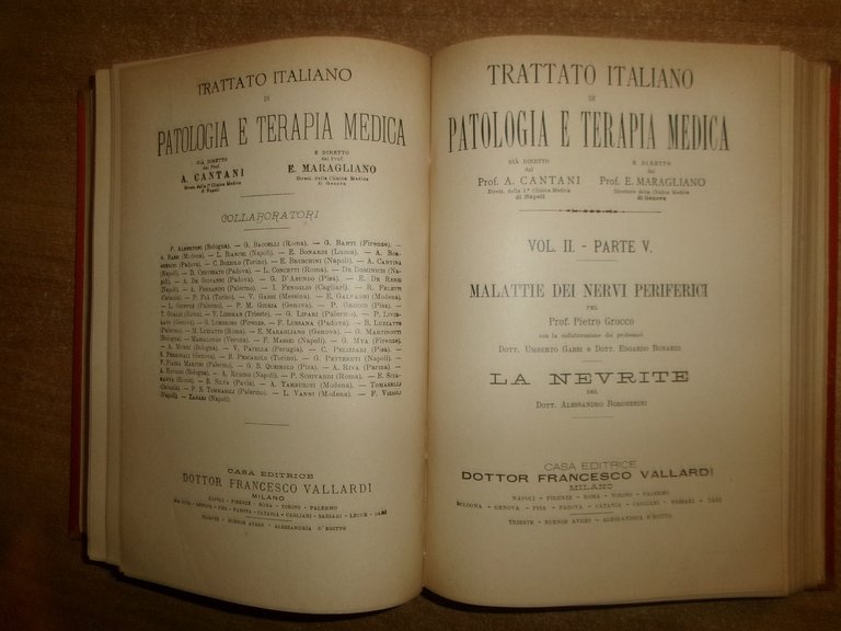 CANTANI - MARAGLIANO. PATOLOGIA E TERAPIA MEDICA... 5 Volumi s.d. …