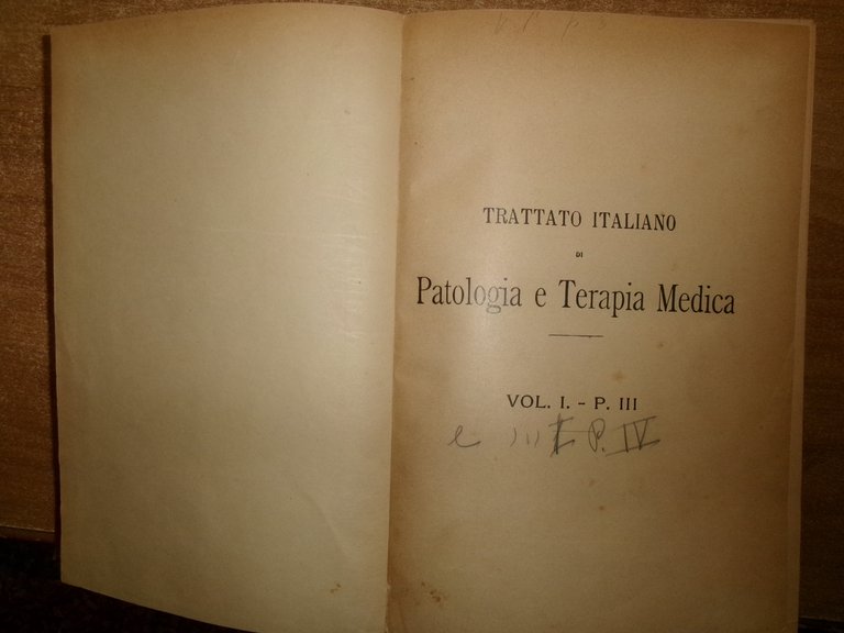 CANTANI - MARAGLIANO. Patologia e Terapia Medica. Vol. I - …