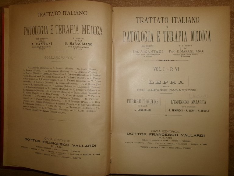 CANTANI - MARAGLIANO. Trattato Italiano Di Patologia E Terapia... Vol. …