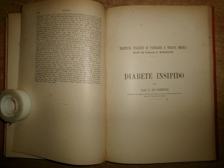 CANTANI-MARAGLIANO.TRATTATO ITALIANO DI PATOLOGIA E TERAPIA MEDICA-VOL.IV - P. I