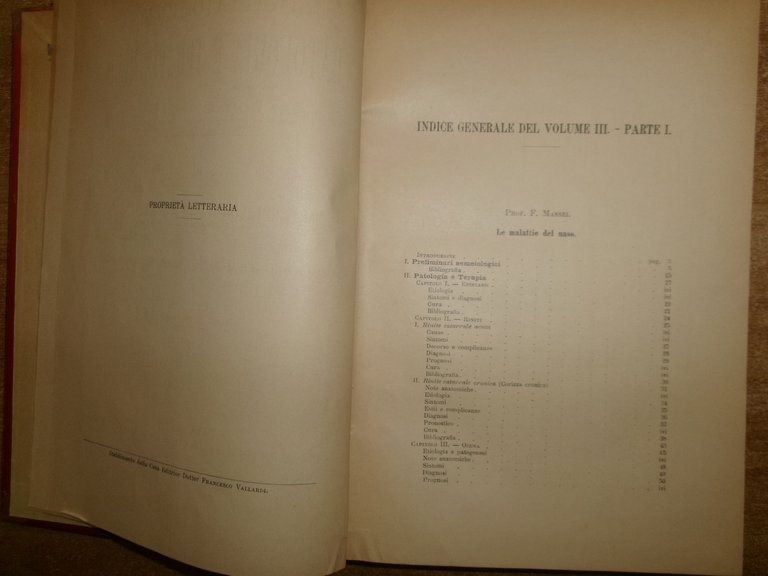 CANTANI MARAGLIANO Trattato Italiano Di Patologia E Terapia... Vol. III-P. …