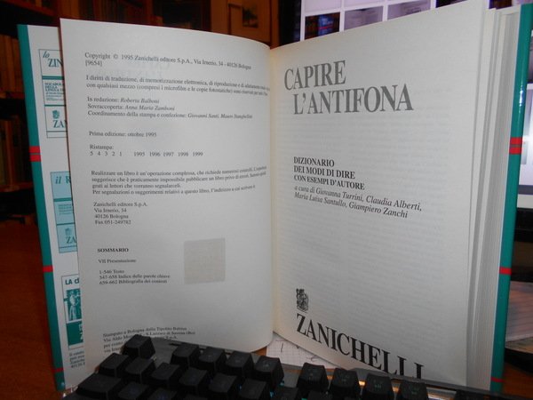 CAPIRE L' ANTIFONA. Dizionario dei modi di dire con esempi …