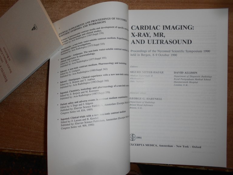 Cardiac Imaging: X-Ray, Mr, and Ultrasound. S. NITTER - HAUGE …