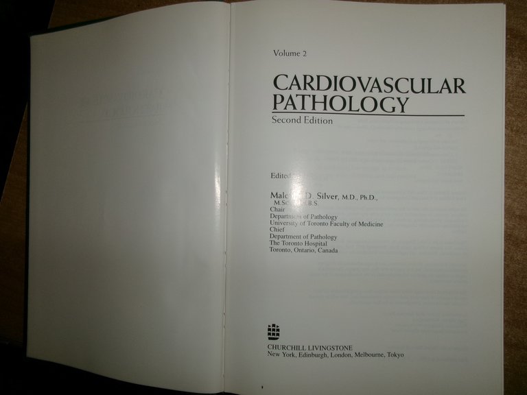 CARDIOVASCULAR PATHOLOGY Second Edition. Malcom D. Silver 2 volumi 1991