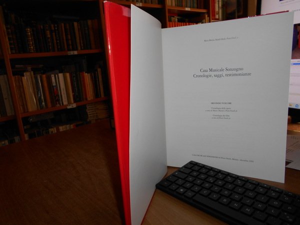 CASA SONZOGNO. Testimonianze e Saggi Cronologie. Cronologia delle Opere.