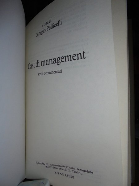 Casi di Management scelti e commentati