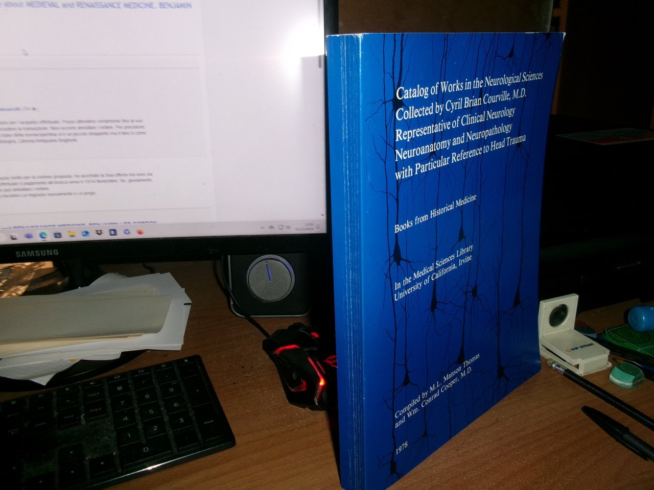Catalog of Works in the Neurological Sciences collected by Cyril …