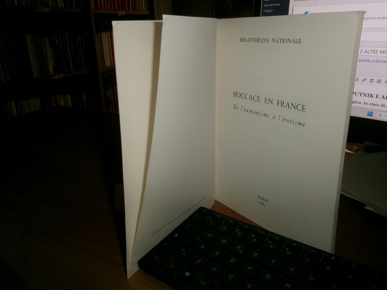 (Catalogo) BOCCACE EN FRANCE. De l' Humanisme à l' érotisme. …