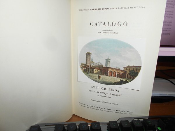 CATALOGO DELLA BIBLIOTECA AMBROGIO BINDA DELLA FAMIGLIA MENEGHINA - AMBROGIO …