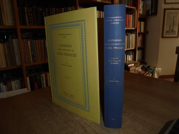 CATALOGO della Biblioteca di LUIGI EINAUDI