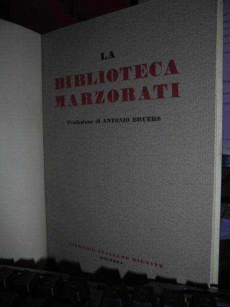 CATALOGO DELLA BIBLIOTECA MARZORATI