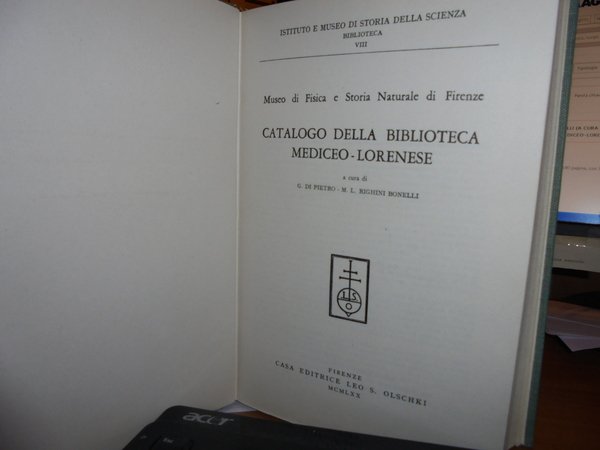 Catalogo della Biblioteca Mediceo-Lorenese