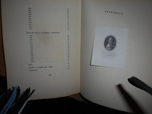 Catalogo delle autentiche edizioni bodoniane
