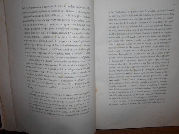 Catalogo delle Opere di Francesco Petrarca esistenti nella Petrarchesca Rossettiana …