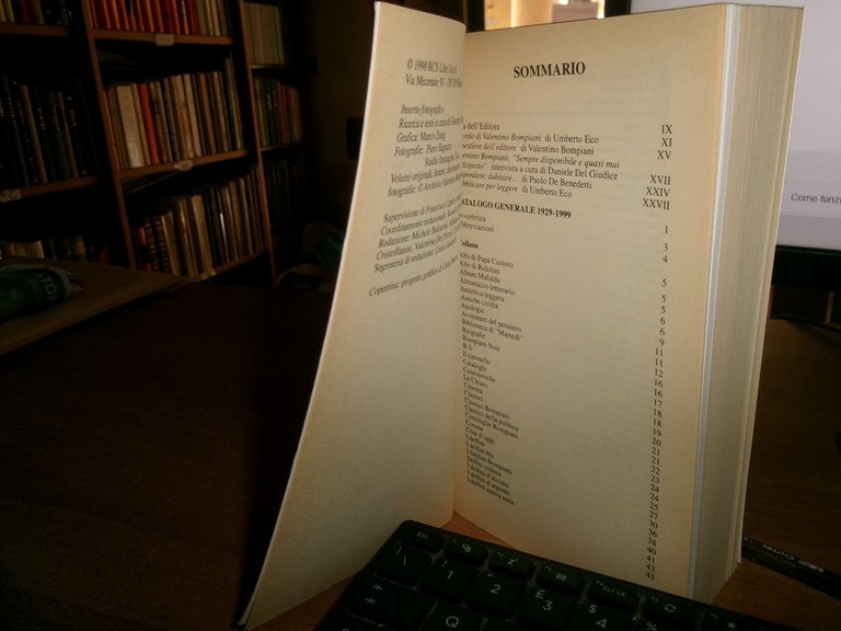 Catalogo Generale Bompiani 1929-1999. 1998