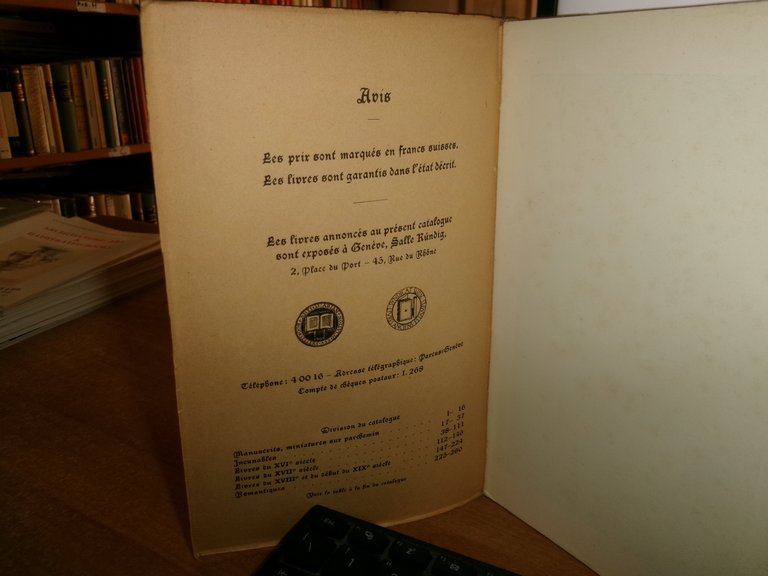 (Catalogo) Livres Anciens Manuscrits Enluminés Incunables...William Kunding 1946