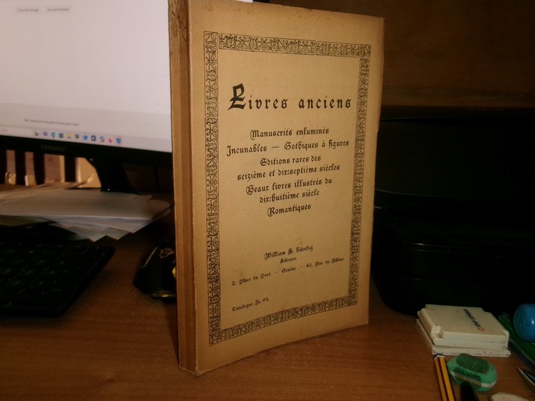 (Catalogo) Livres Anciens Manuscrits Enluminés Incunables...William Kunding 1946