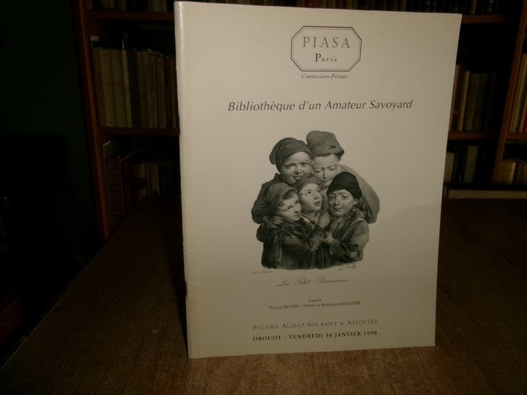 Catalogue De Vente Aux Encheres-Bibliotheque D'un Amateur Savoyard...PIASA 1998