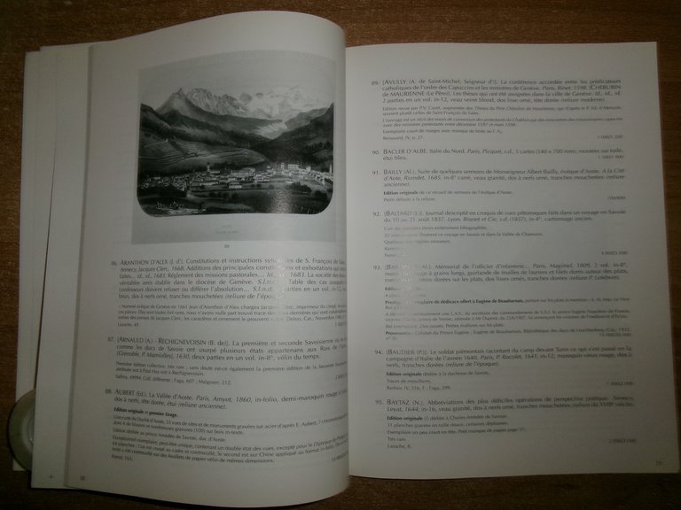 Catalogue De Vente Aux Encheres-Bibliotheque D'un Amateur Savoyard...PIASA 1998
