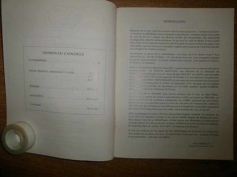 Catalogue De Vente Aux Encheres-Bibliotheque D'un Amateur Savoyard...PIASA 1998