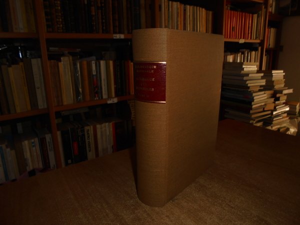 Catalogue des Incunables. TOME II H - Z et Hebraica
