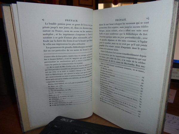 CATALOGUE des Livres Imprimés sur vélin, qui se trouvent dans …