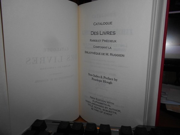 Catalogue DES LIVRES Rares et Précieux composant La Bibliothèque de …