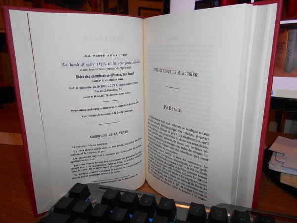 Catalogue DES LIVRES Rares et Précieux composant La Bibliothèque de …