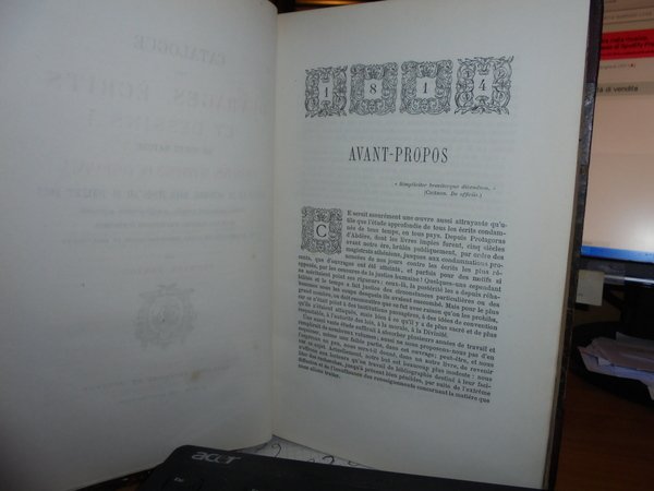 CATALOGUE des OUVRAGES, écrits et Dessins de toute Nature Poursuivis, …