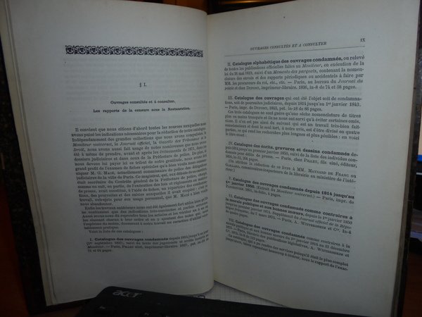 CATALOGUE des OUVRAGES, écrits et Dessins de toute Nature Poursuivis, …