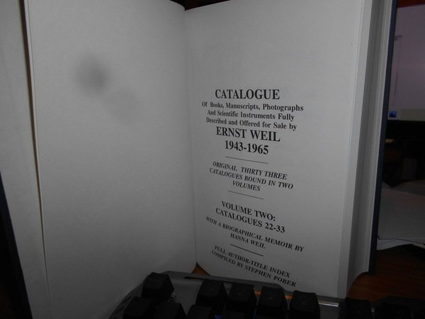 CATALOGUE of Books, Manuscripts, Photographs and Scientific Instruments Fully Described …
