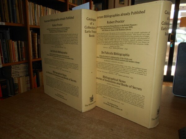 Catalogue of Early French Books in the Library C. FAIRFAX …