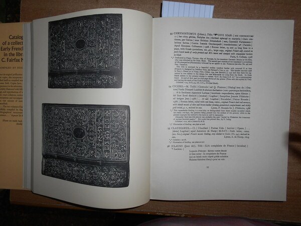 Catalogue of Early French Books in the Library C. FAIRFAX …