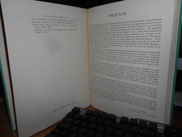 Catalogue of printed Music in The British Museum Accessions part …