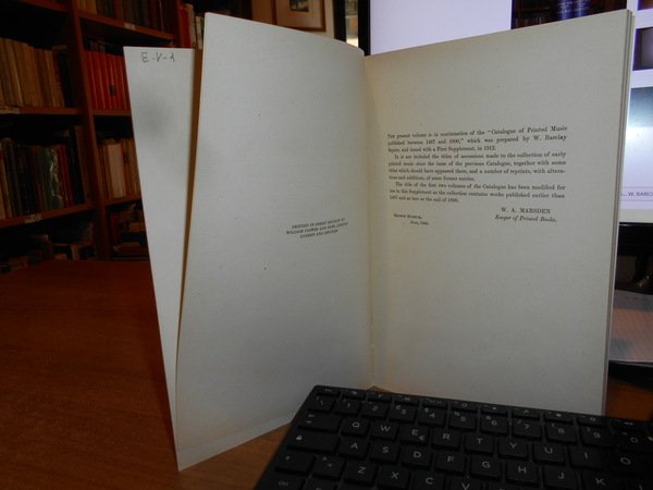 Catalogue of Printed Music Published Between 1487 and 1800 now …
