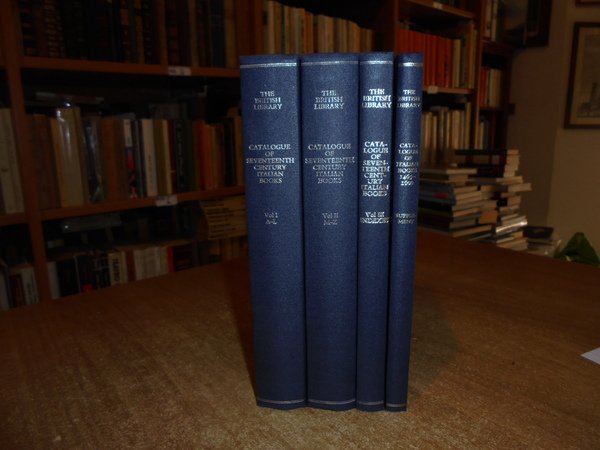 Catalogue of Seventeenth Century italian books in the British Library