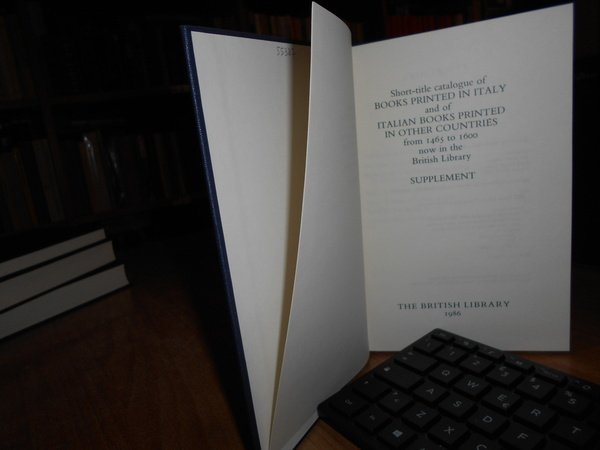 Catalogue of Seventeenth Century italian books in the British Library