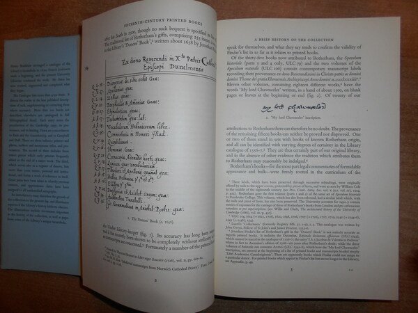 Catalogue of the Fifteenth-Century Printed Books in the University Library …