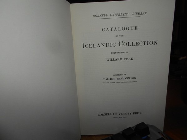 Catalogue of the ICELANDING COLLECTION